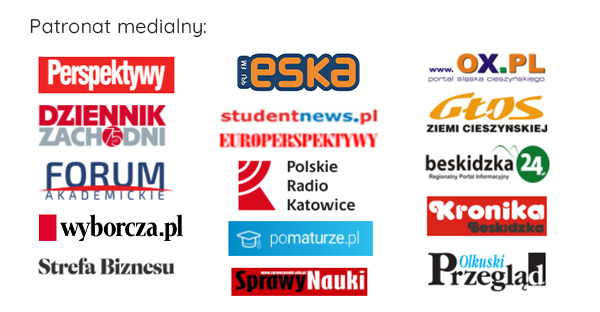 Nagłówki mediów patronujących wydarzeniu.