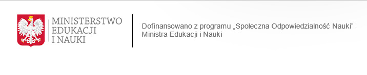 Logo Ministerstwa Edukacji i Nauki z informacją o dofinansowaniu.