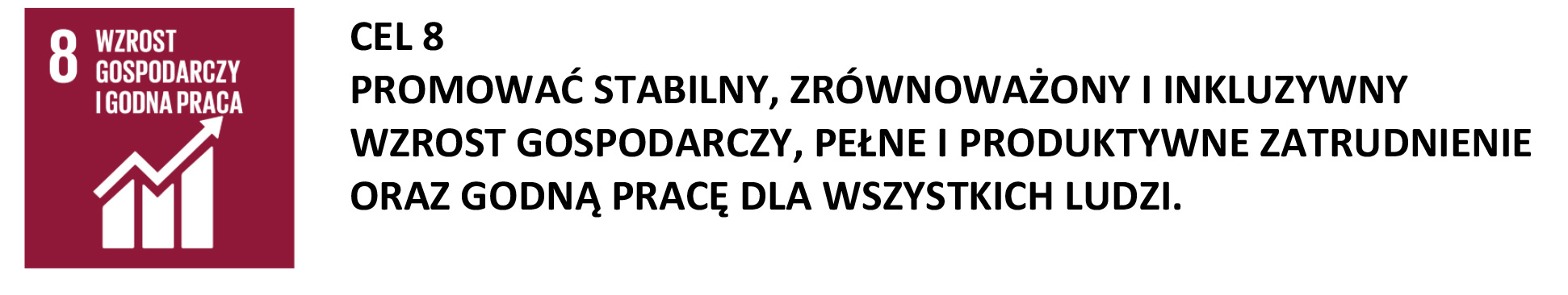 Cel 8: Wzrost gospodarczy i godna praca dla wszystkich.