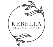 Logo KEBELLA z elementami roślinnymi.