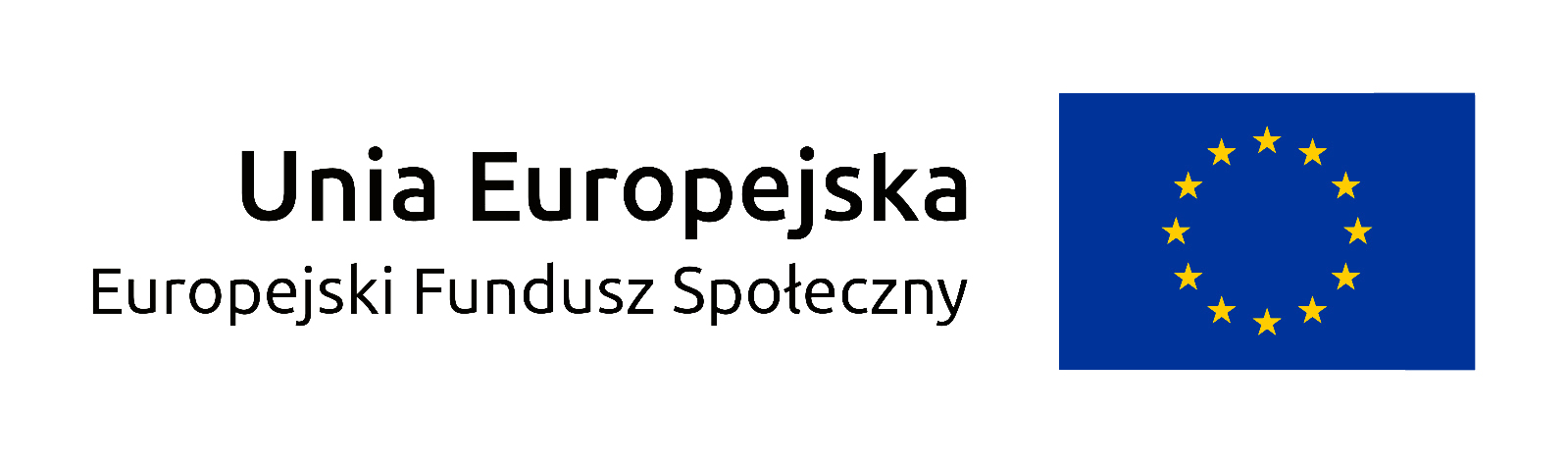Logo Unii Europejskiej z napisem