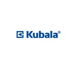 Kubala Logo firmy Kubala w niebieskim kolorze.